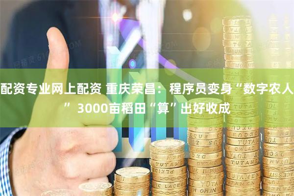 配资专业网上配资 重庆荣昌：程序员变身“数字农人” 3000亩稻田“算”出好收成