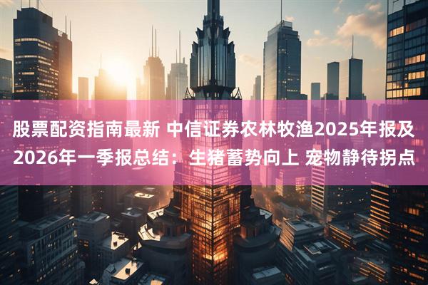 股票配资指南最新 中信证券农林牧渔2025年报及2026年一季报总结：生猪蓄势向上 宠物静待拐点