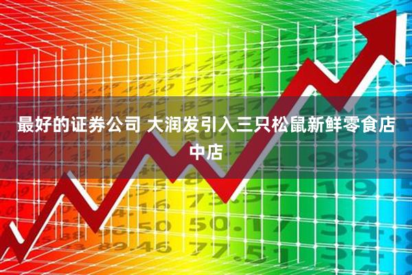 最好的证券公司 大润发引入三只松鼠新鲜零食店中店
